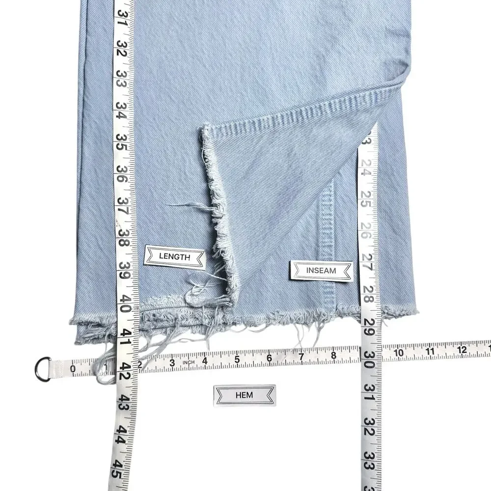 Zara | Women | Light Wash Wide Leg High Rise Classic Denim Jeans | Size US 10